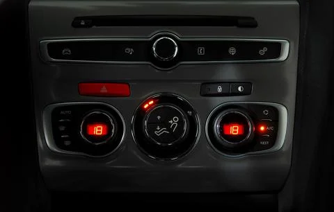 Automatic Car Air Conditioner Stock Photos