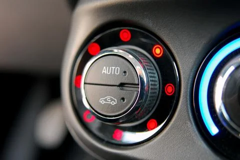 Automatic Car Air Conditioner Stock Photos