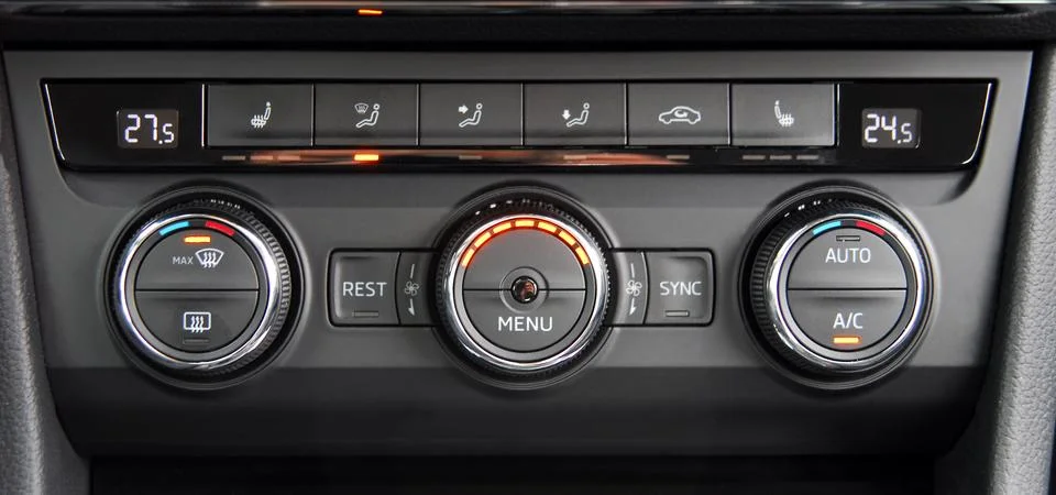 Automatic Car Air Conditioner Stock Photos