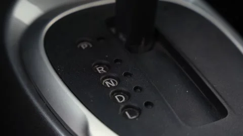 Automatic Car Gear Shift Panel Stock Footage 336643425