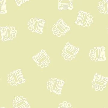 Automatic car system line seamless pattern Stock Illustration