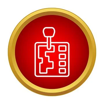 Automatic car transmission gear selector icon design イラスト素材
