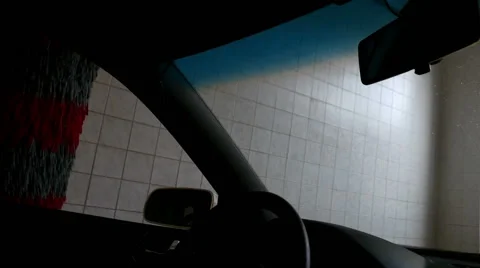 Automatic Car Wash Equipment Stock Footage 56280168