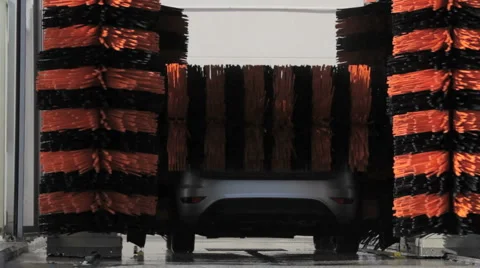 Automatic Car Wash Stock Footage 5088231