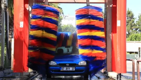 Automatic car wash Stock Footage