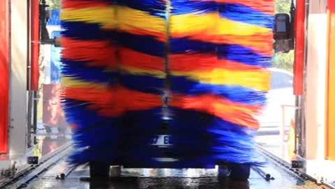 Automatic car wash Stock Footage 8567597