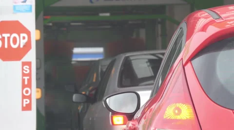 Automatic Car Wash Stock Footage 46218495