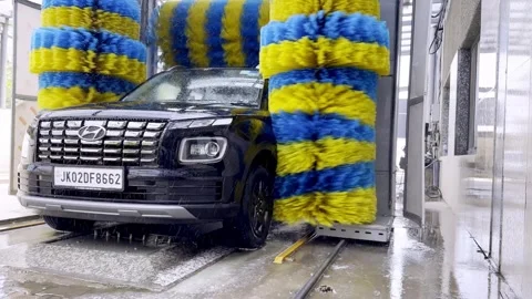 Automatic Car Wash Machine Cleaning Vehicle Видео 336177000