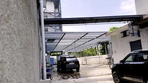 Automatic Car Wash Machine Cleaning Vehicle Vidéo 336177265