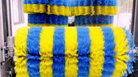Automatic Car Wash Machine Stock Footage 336176847