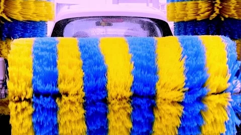 Automatic Car Wash Machine Video stock 336176926