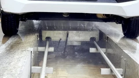 Automatic Car Wash Machine Stock-Footage 336176975