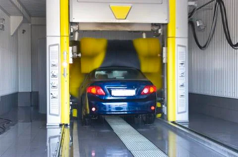 Automatic car wash Stock Photos
