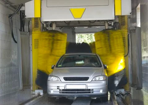 Automatic car wash Stock Photos