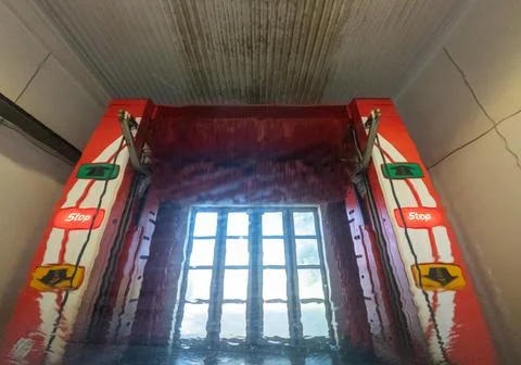 Automatic car wash 스톡 사진