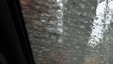 Automatic car wash in process Stock Footage 127916868