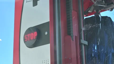 Automatic Car Wash View From Inside The Car Stock Footage 137463718