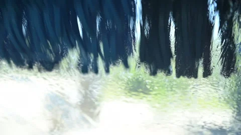 Automatic Car Wash View From Inside The Car Stock Footage 139537119