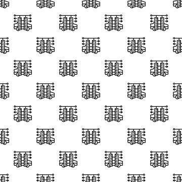 Automatic car washing machine seamless pattern background Stockillustratie
