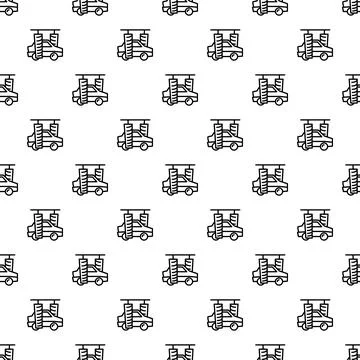 Automatic car washing service linear pattern background Illustrazione stock