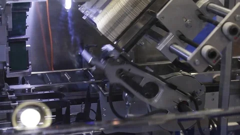 Automatic cartoning packaging machine Video stock 83318123