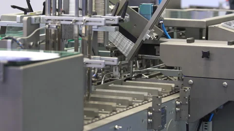 Automatic cartoning packaging machine 스톡 동영상 88688240