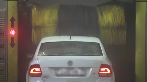 Automatic carwash Stock Footage 47656359