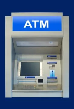 Automatic cash terminal Stock Photos