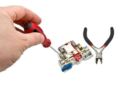 Automatic circuit breaker Stock Photos