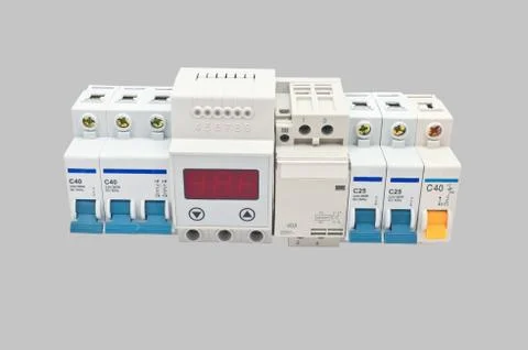Automatic circuit breaker Stock Photos