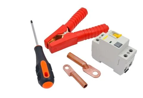 Automatic circuit breaker Stock Photos