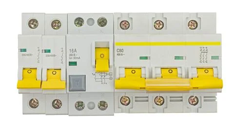 Automatic circuit breaker Stock Photos