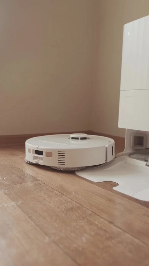 Automatic cleaning saves time for important tasks making daily home care faster Stock Footage 314641810