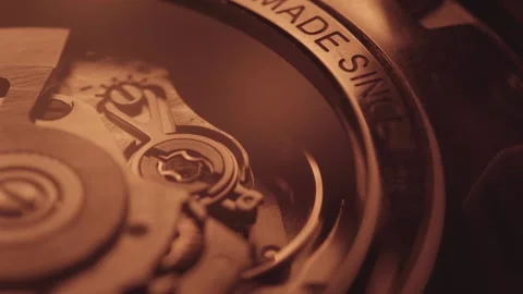 An Automatic Clock Mechanism Internal 스톡 동영상 282921021