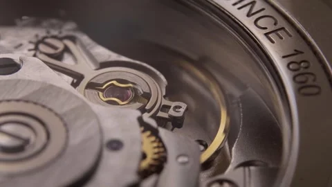 An Automatic Clock Mechanism Internal 스톡 동영상 282931082