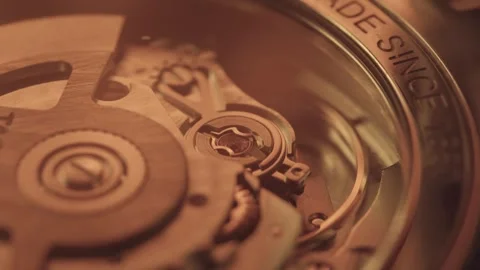 An Automatic Clock Mechanism Internal 스톡 동영상 282945818