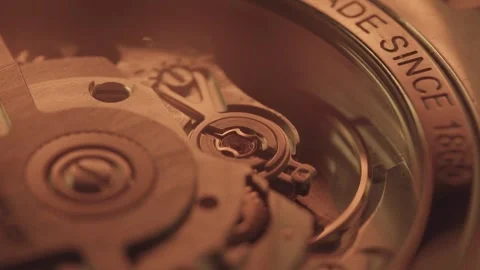 An Automatic Clock Mechanism Internal 스톡 동영상 282946815