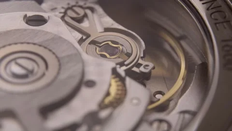 An Automatic Clock Mechanism Internal 스톡 동영상 282959256