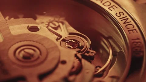 An Automatic Clock Mechanism Internal 스톡 동영상 293568228