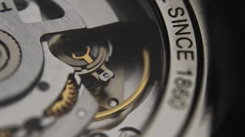 An Automatic Clock Mechanism Internal 스톡 동영상 295021727