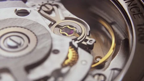 An Automatic Clock Mechanism Internal 스톡 동영상 314465722
