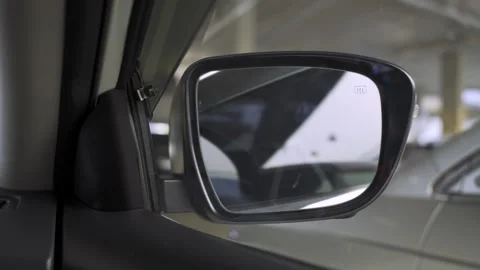 Automatic close wing mirror Stock Footage 148024970