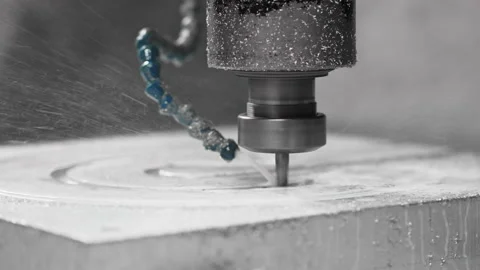 Automatic cnc turning milling combine machine cutting metal workpiece Stock Footage 167921995