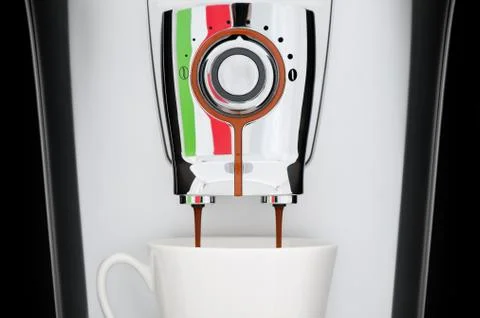 Automatic coffee machine Stock Photos