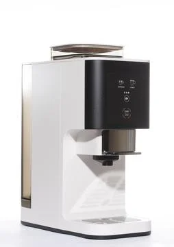 Automatic coffee machine on a white background Stock Photos
