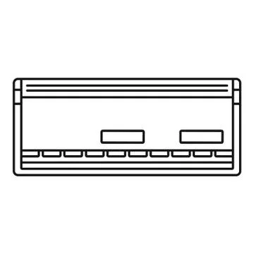 Automatic conditioner icon, outline style Illustrazione stock