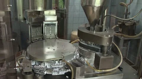 Automatic conveyor for pharmaceutical products (tablets, capsules) Video stock 22132855