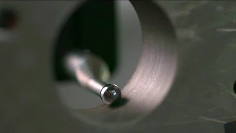 Automatic coordinate measurement machine for inspection. Stock Footage 246954833