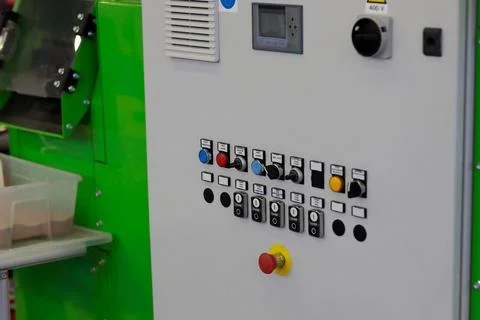 Automatic copper cable wire recycling machine Stock Photos