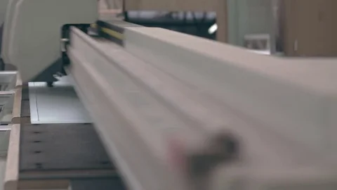 Automatic custom factory glass cutter Stock Footage 85243945